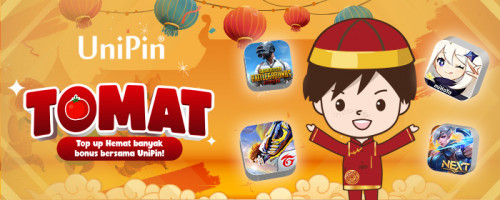 TOMAT – Top up Hemat Banyak Bonus Bersama UniPin!